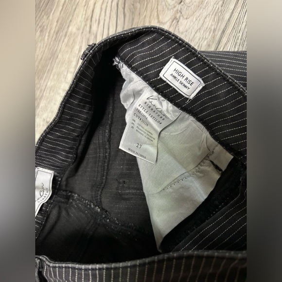 Pinstripe Kancan Ankle Skinny Jeans - Picture 6 of 7